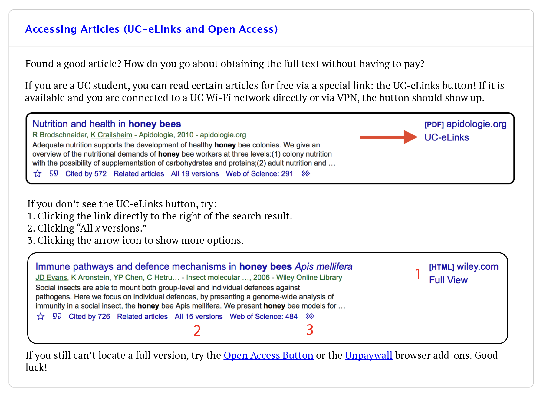 An additional prototype for the Accessing Articles tip.